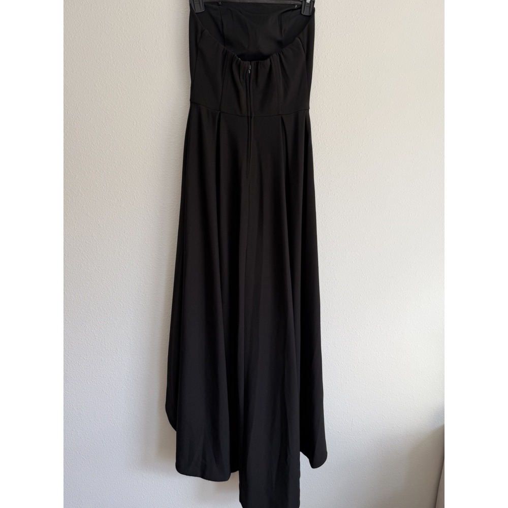 Speechless Juniors Strapless Black High-Low Dress Size 5 Square Neck